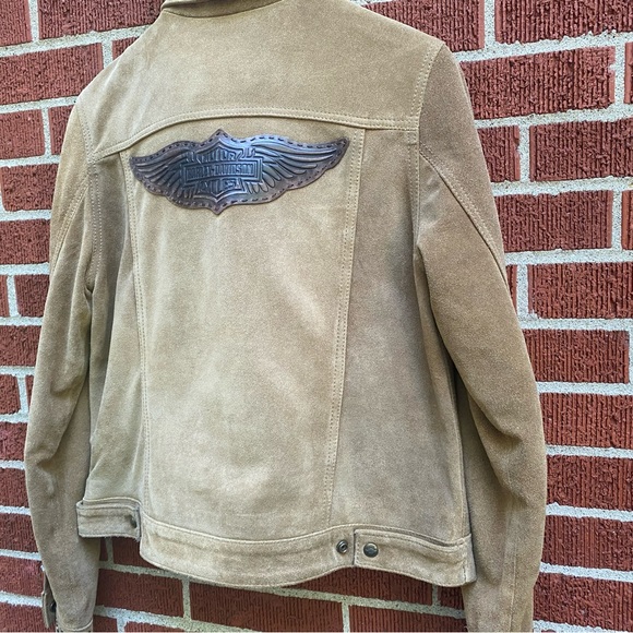 Harley Davidson suede jacket and turtleneck - Picture 3 of 8